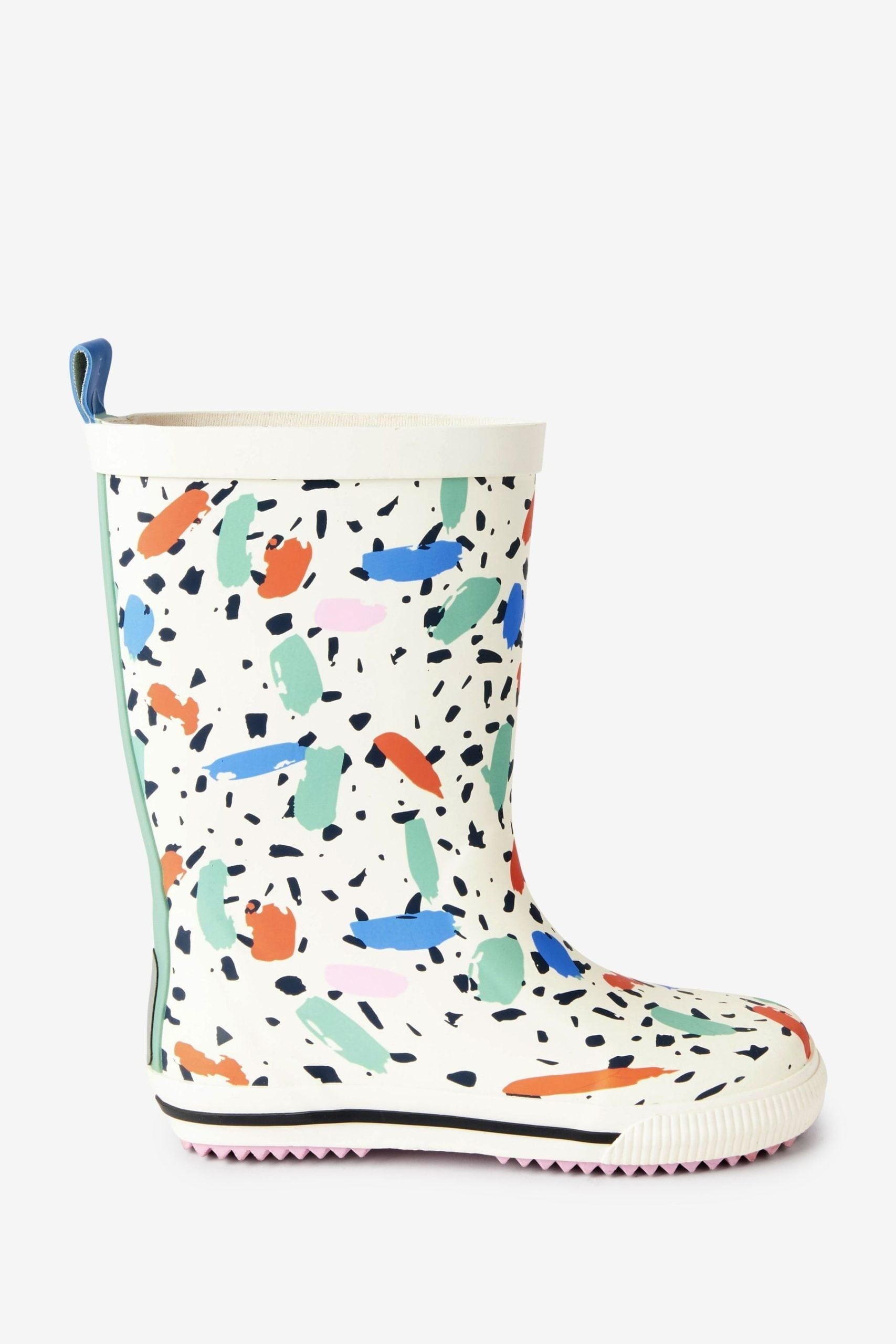 Dinossi - Konfeti Baskılı Kız Çocuk Yağmur Çizmesi