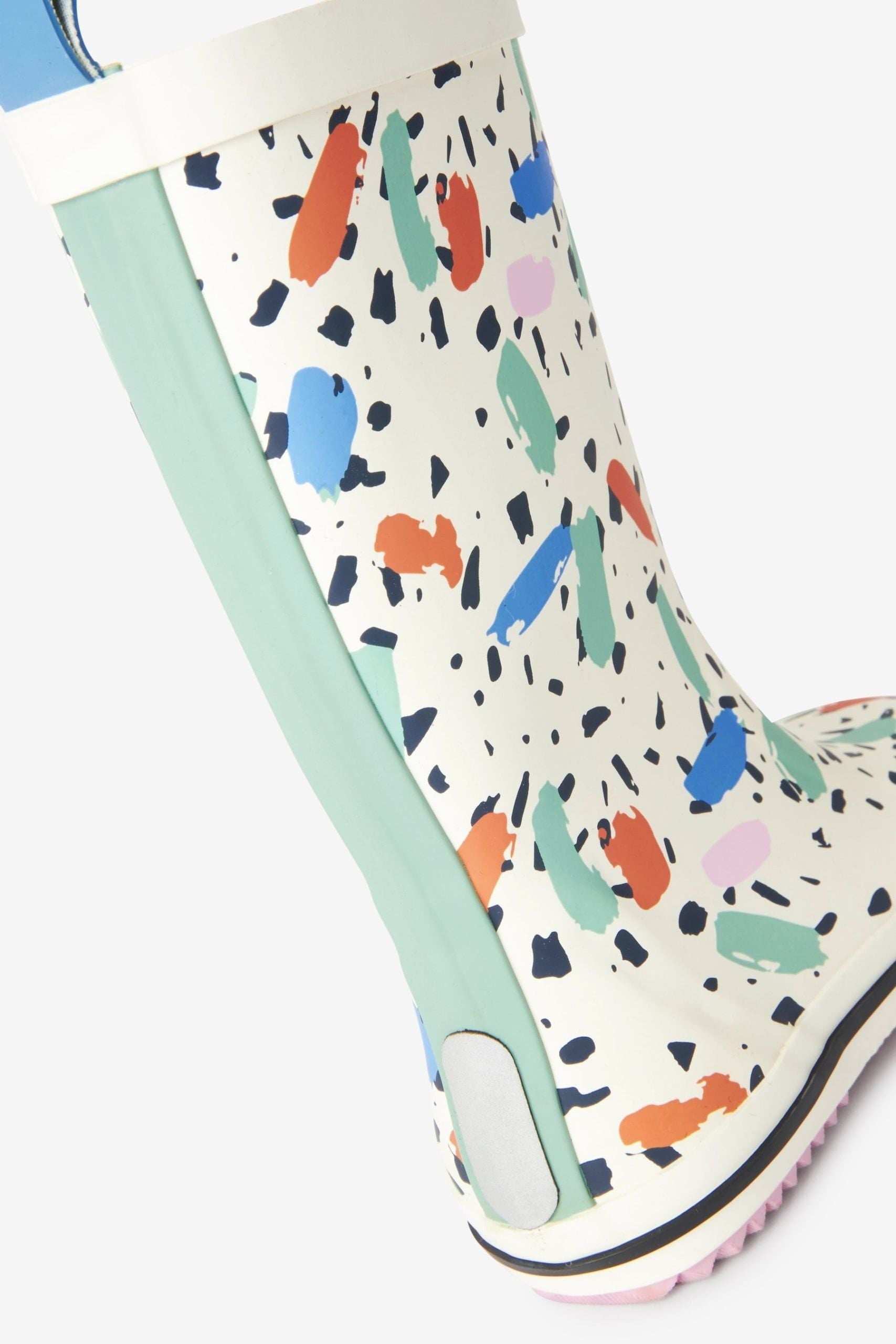 Dinossi - Konfeti Baskılı Kız Çocuk Yağmur Çizmesi