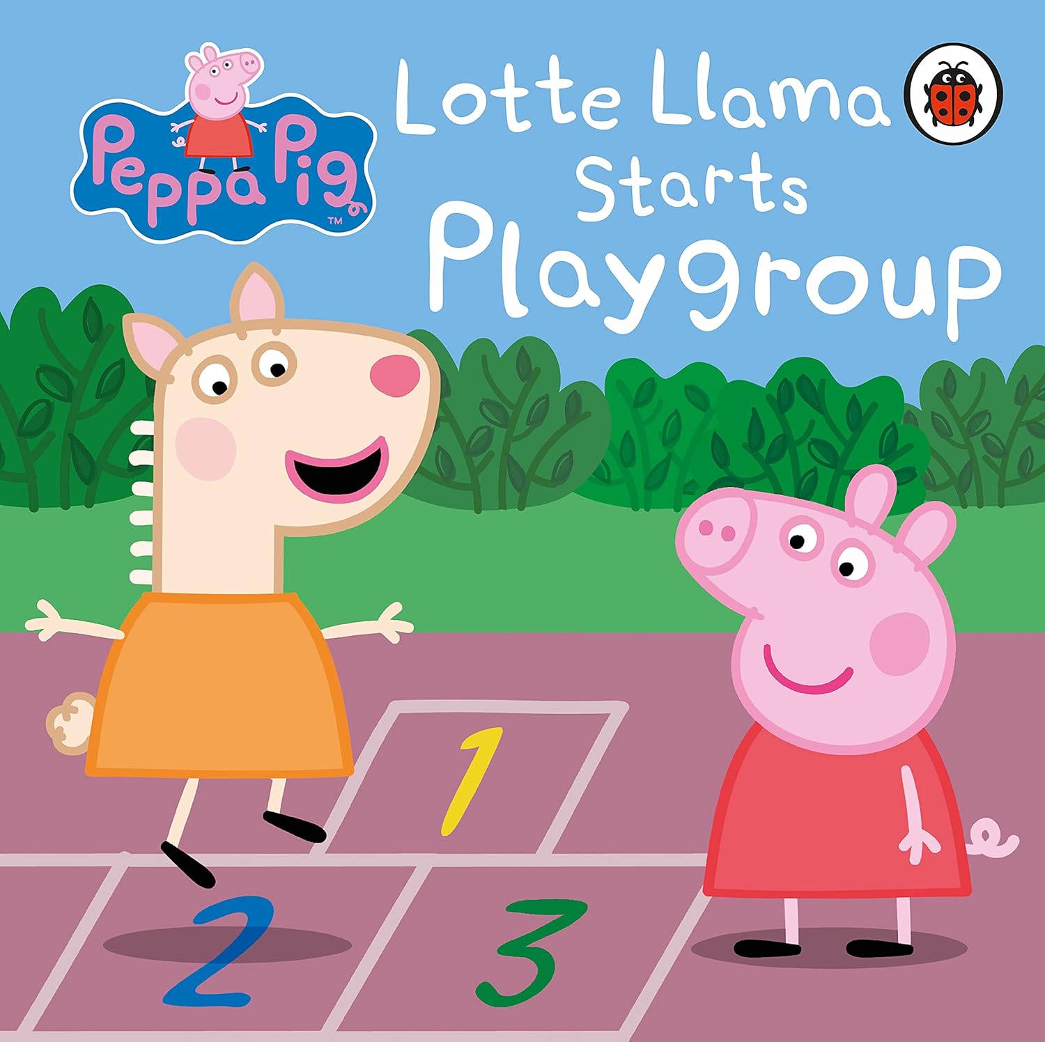 Dinossi - Peppa Pig Lotte se une al grupo de juego Llama Libro de cuentos en inglés