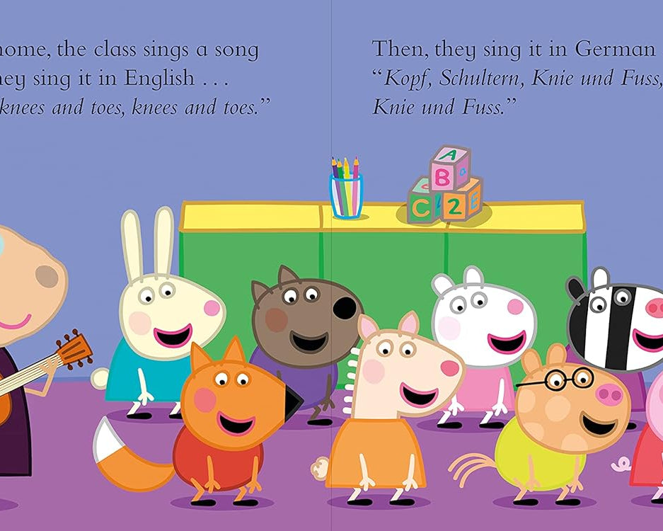 Dinossi - Peppa Pig Lotte se une al grupo de juego Llama Libro de cuentos en inglés