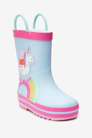 Dinossi - Peppa Pig Mädchen-Regenstiefel mit weichen Sohlen - 19 