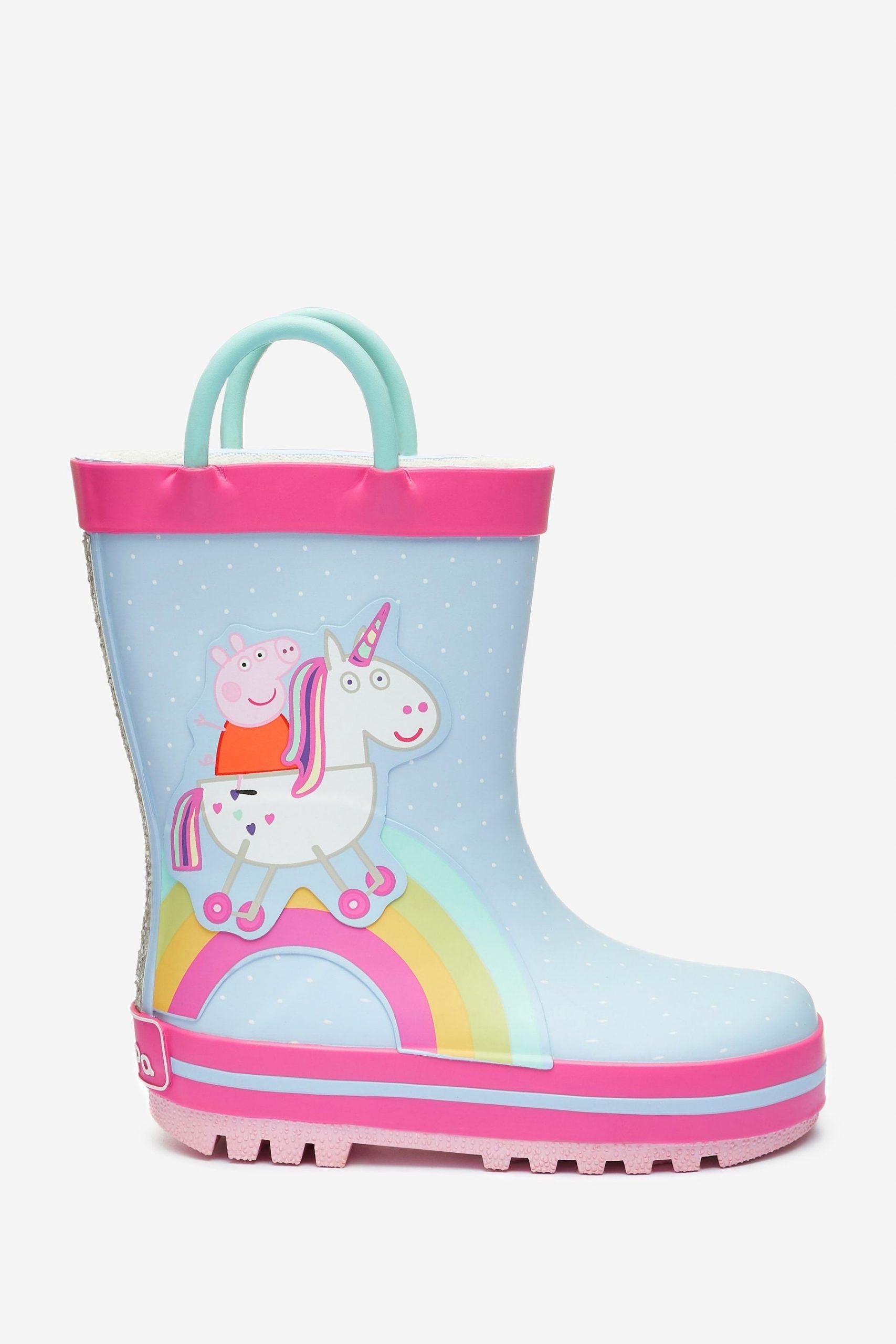 Dinossi - Peppa Pig Mädchen-Regenstiefel mit weichen Sohlen - 19 