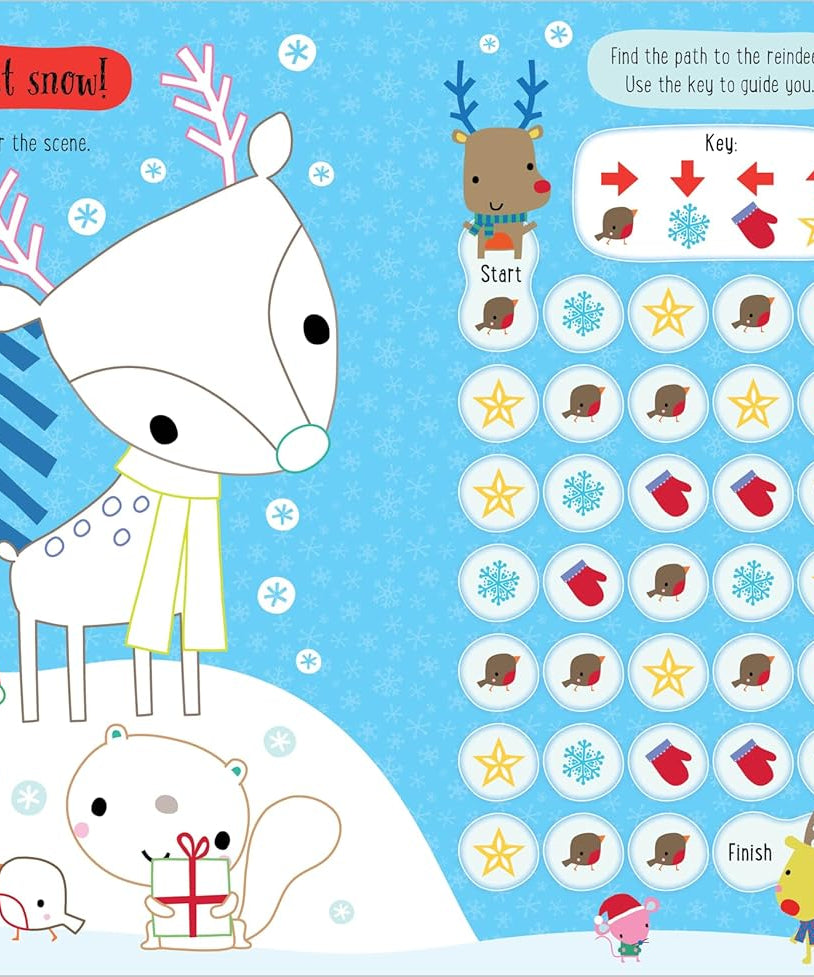 Dinossi - Kratze und Funkle Englisches Weihnachtsaktivitätsbuch