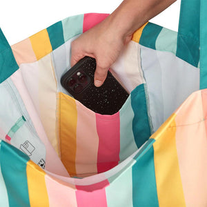 Dock & Bay Everyday Foldable Bag - Coastal Candy-Changing Bags-Coastal Candy-Medium | Natural Baby Shower