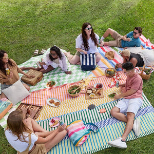Dock & Bay Picnic Blanket - Stripe Up Your Life-Blankets-Stripe Up Your Life-Large | Natural Baby Shower