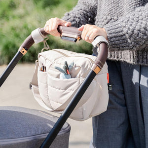 Done by Deer Quilted Stroller Bag - Beige-Changing Bags-Beige-One Size | Natural Baby Shower