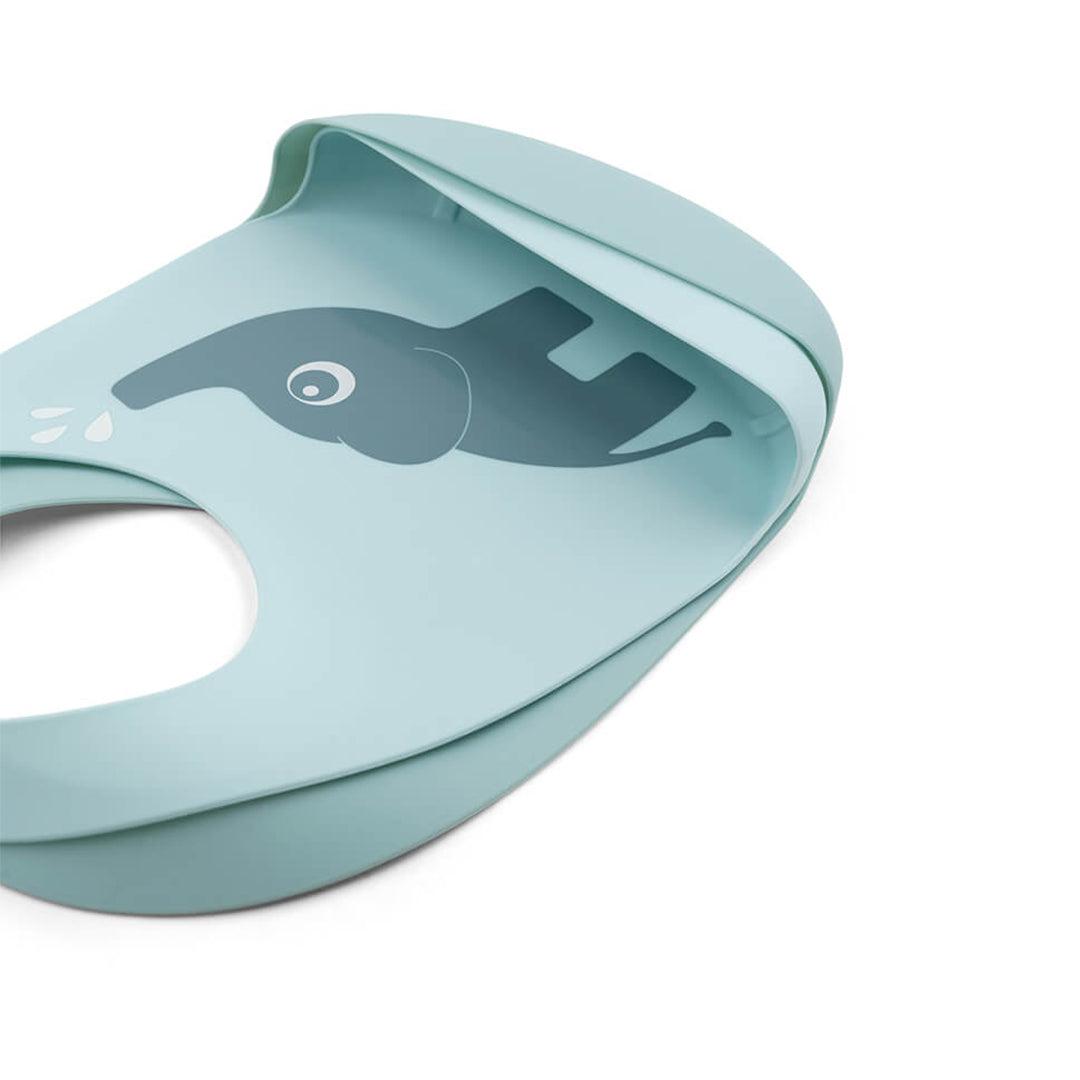 Done by Deer Silicone Bib - Elphee - Blue - 2 Pack-Bibs- | Natural Baby Shower