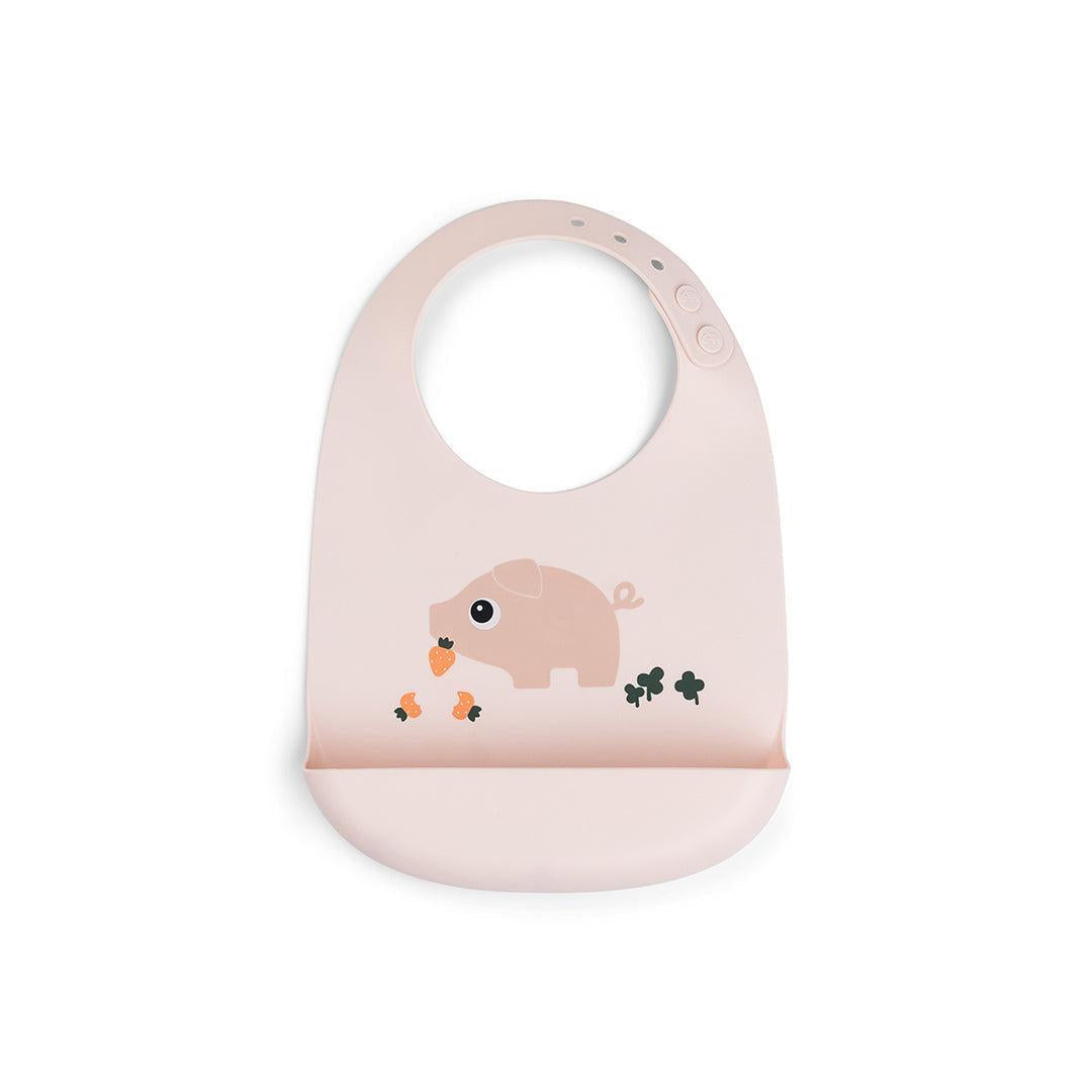 Done By Deer Silicone Bib - Pigee Powder-Bibs-Pigee Powder- | Natural Baby Shower