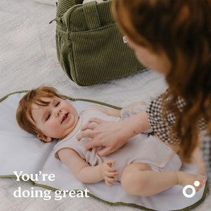 Doomoo Changing Bag - Fluffy Corduroy Khaki-Changing Bags-Fluffy Corduroy Khaki- | Natural Baby Shower