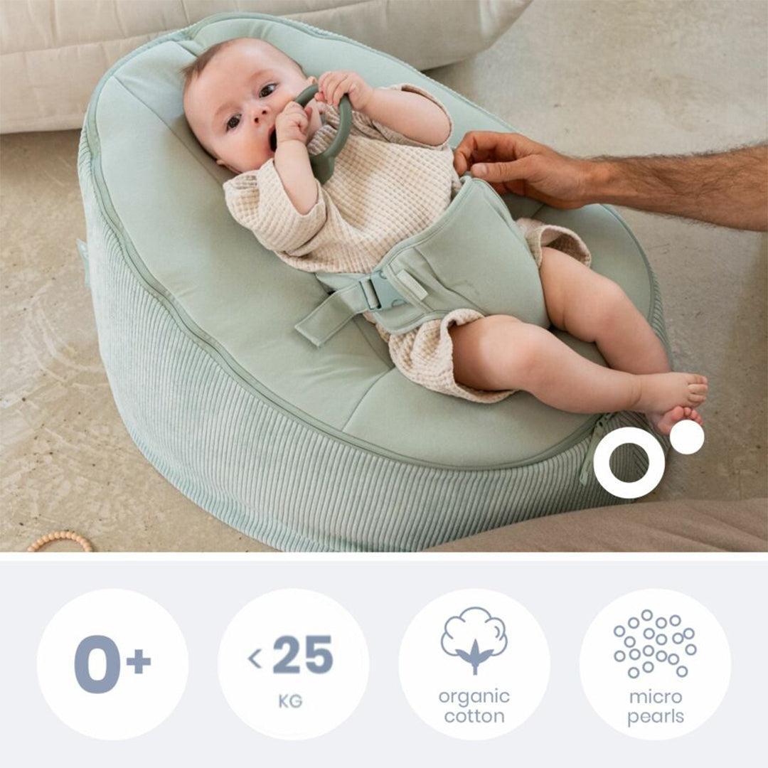 Doomoo Seat'N Grow 2 in 1 Bouncer - Green-Baby Bouncers-Green- | Natural Baby Shower