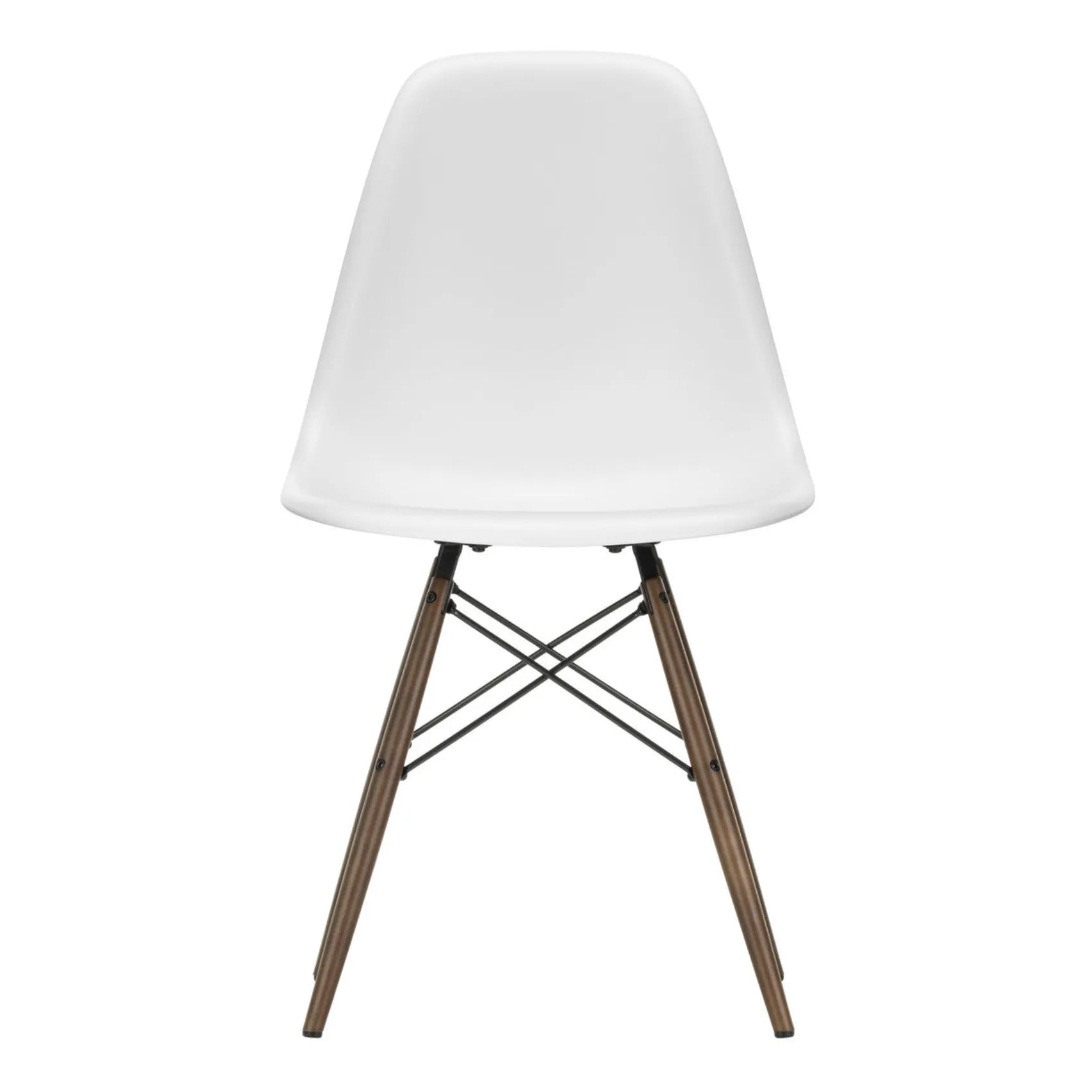 Vitra - DSW plastik sandalye - akçaağaç taban - Charles & Ray Eames | Beyaz