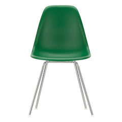 Vitra - DSX Plastik sandalye - krom çerçeve - Charles & Ray Eames | Zümrüt yeşili