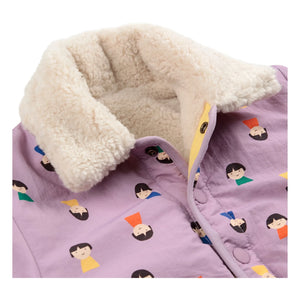 Bobo Choses - Wende-Sherpa-Jacke Recycelte Faser | Lila