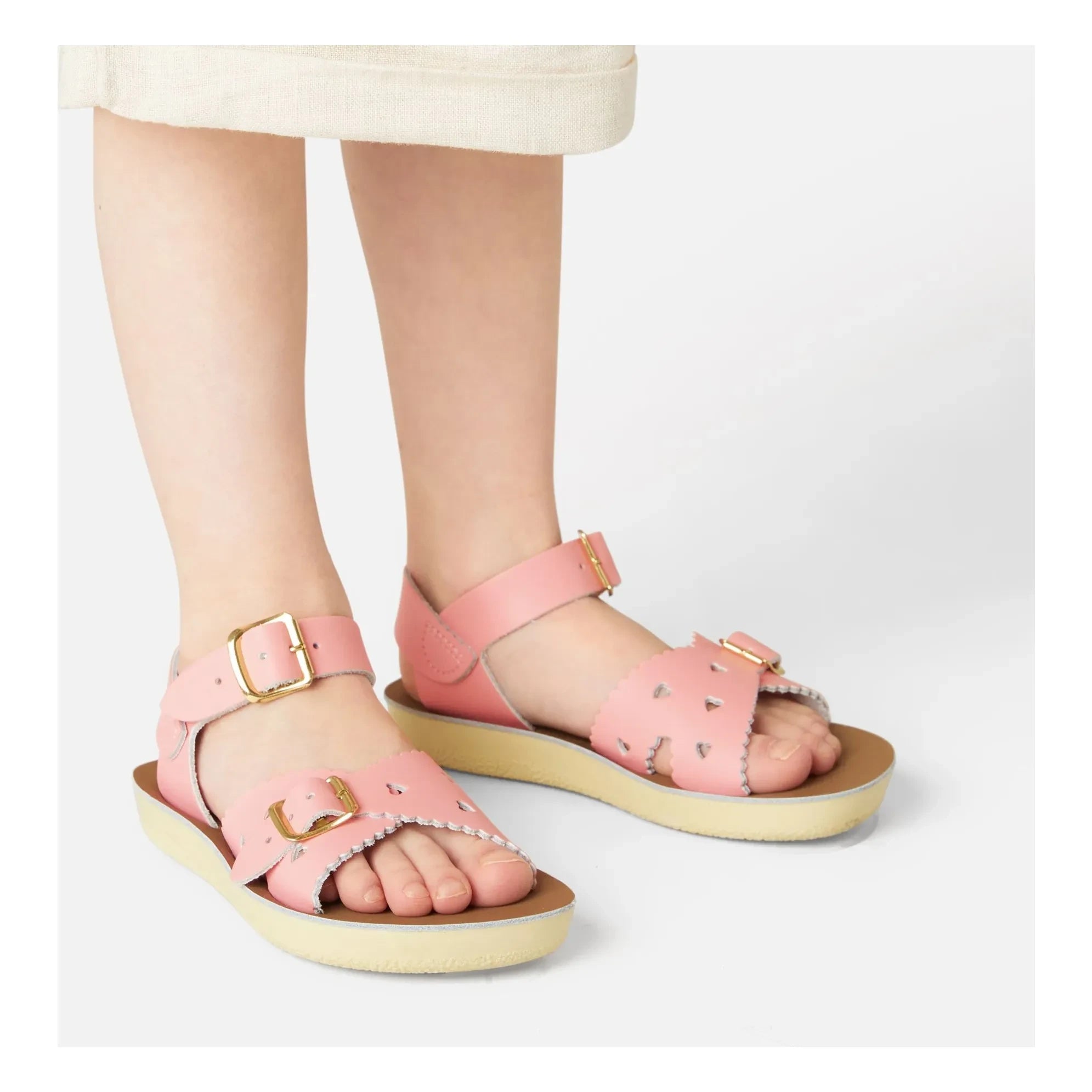 Salt-Water – Sweetheart Wasserdichte Ledersandalen | Hellrosa