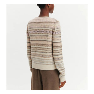 Bompard - Fair Isle Kaschmir-Cardigan | Rose Quartz