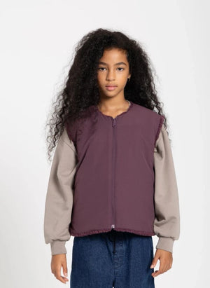 Smallable Kid - Jude Sleeveless Sherpa Jacket | Purple