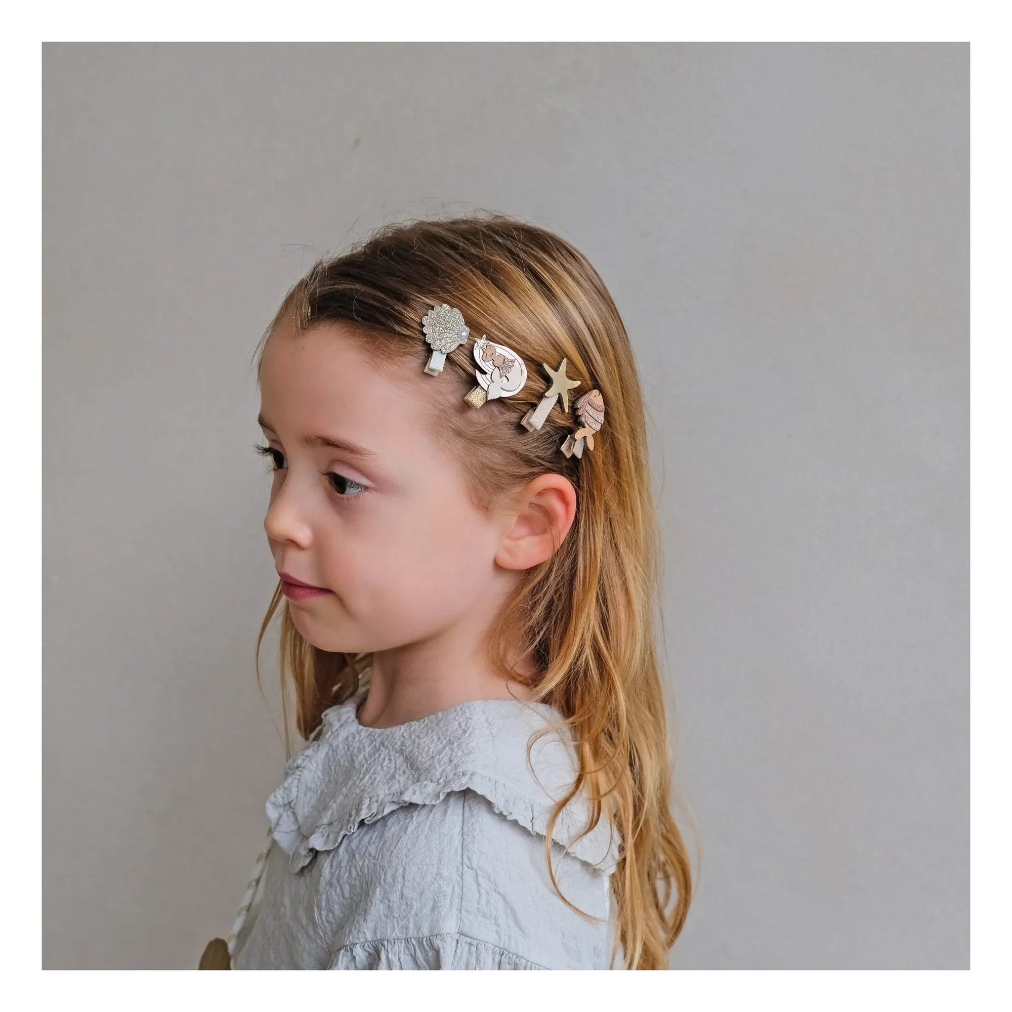 Mimi & Lula - Set of 8 Mini Mermaid Clasps | Gold