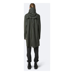 Rains - Unisex Uzun Su Geçirmez Mumlu Kaban | Yeşil