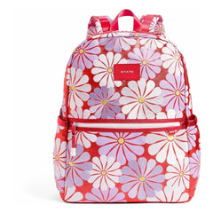 State Bags - Kane Rucksack mit zwei Taschen und Blumenmuster Ruby | Koralle
