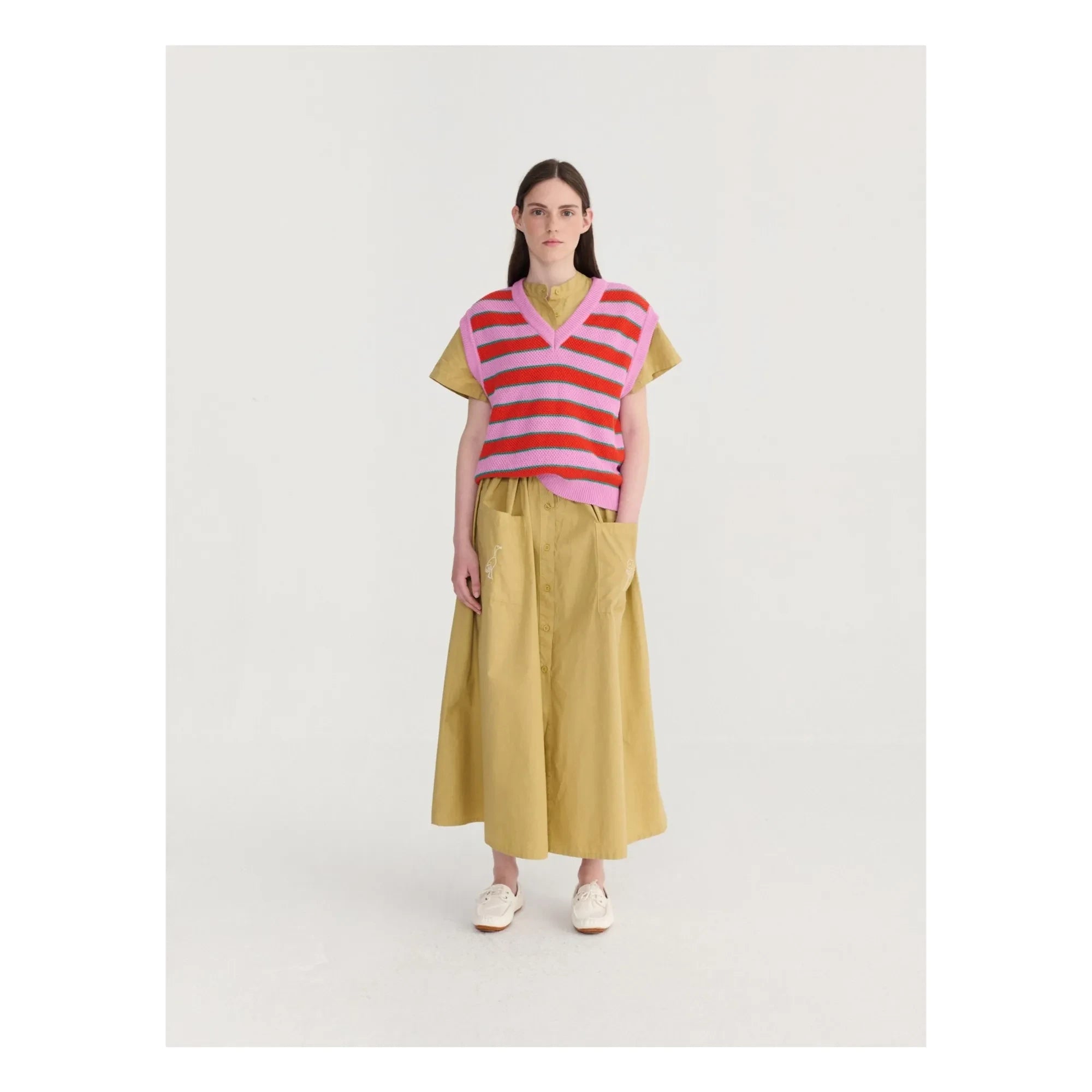 Bobo Choses - Striped Organic Cotton Vest | Pink