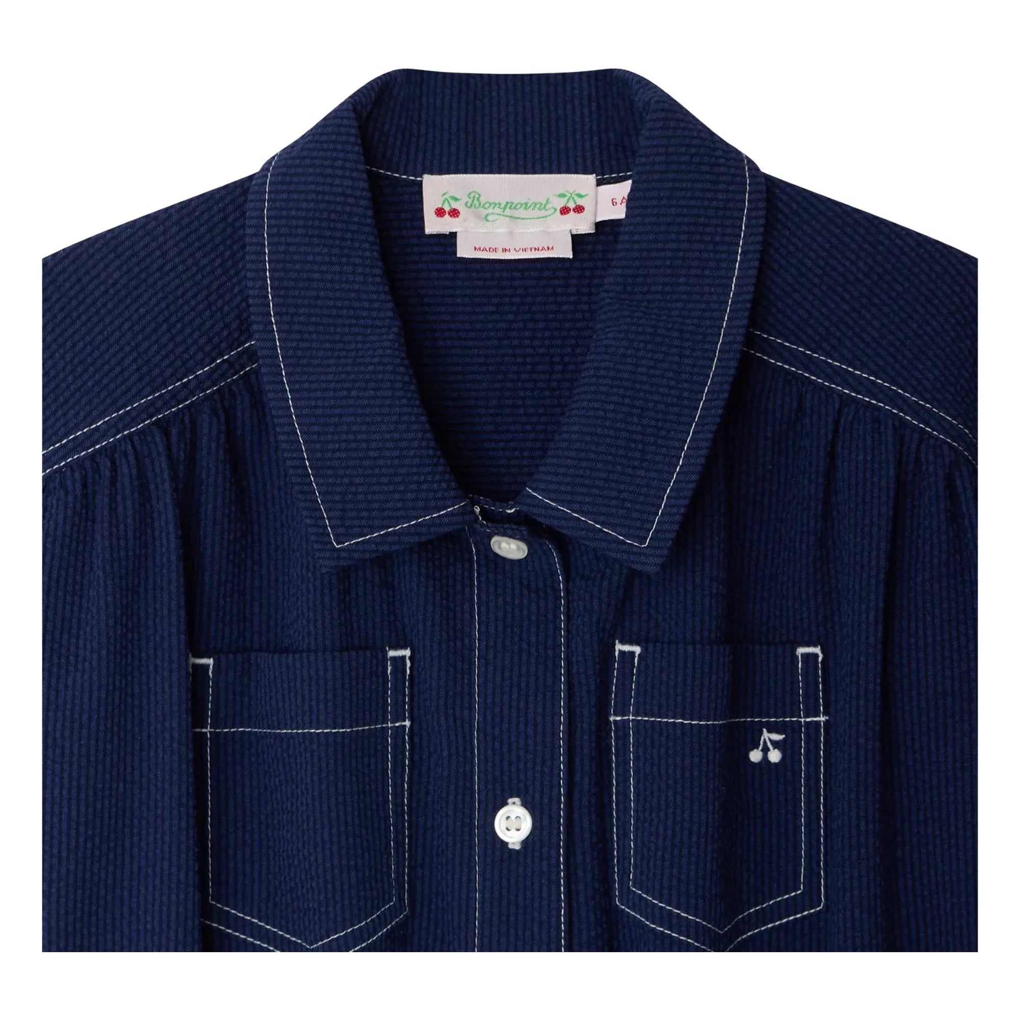 Bonpoint - Denim Lania organik pamuklu tulum | İndigo mavi