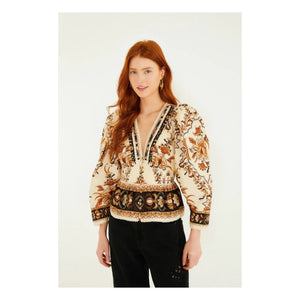Farm Rio - Majestic Garden Blouse | Kum