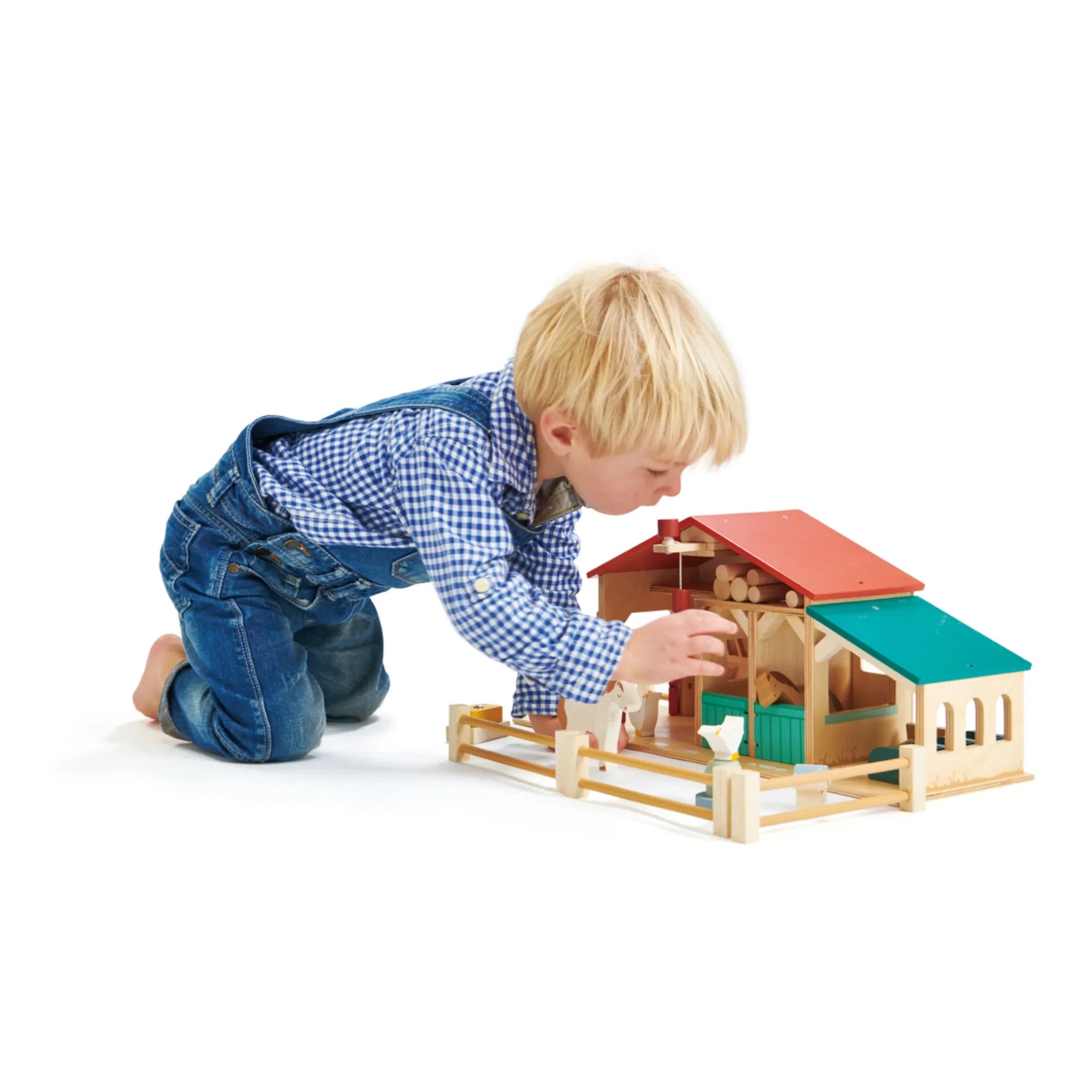 Tender Leaf Toys – Bauernhof aus Holz und Zubehör