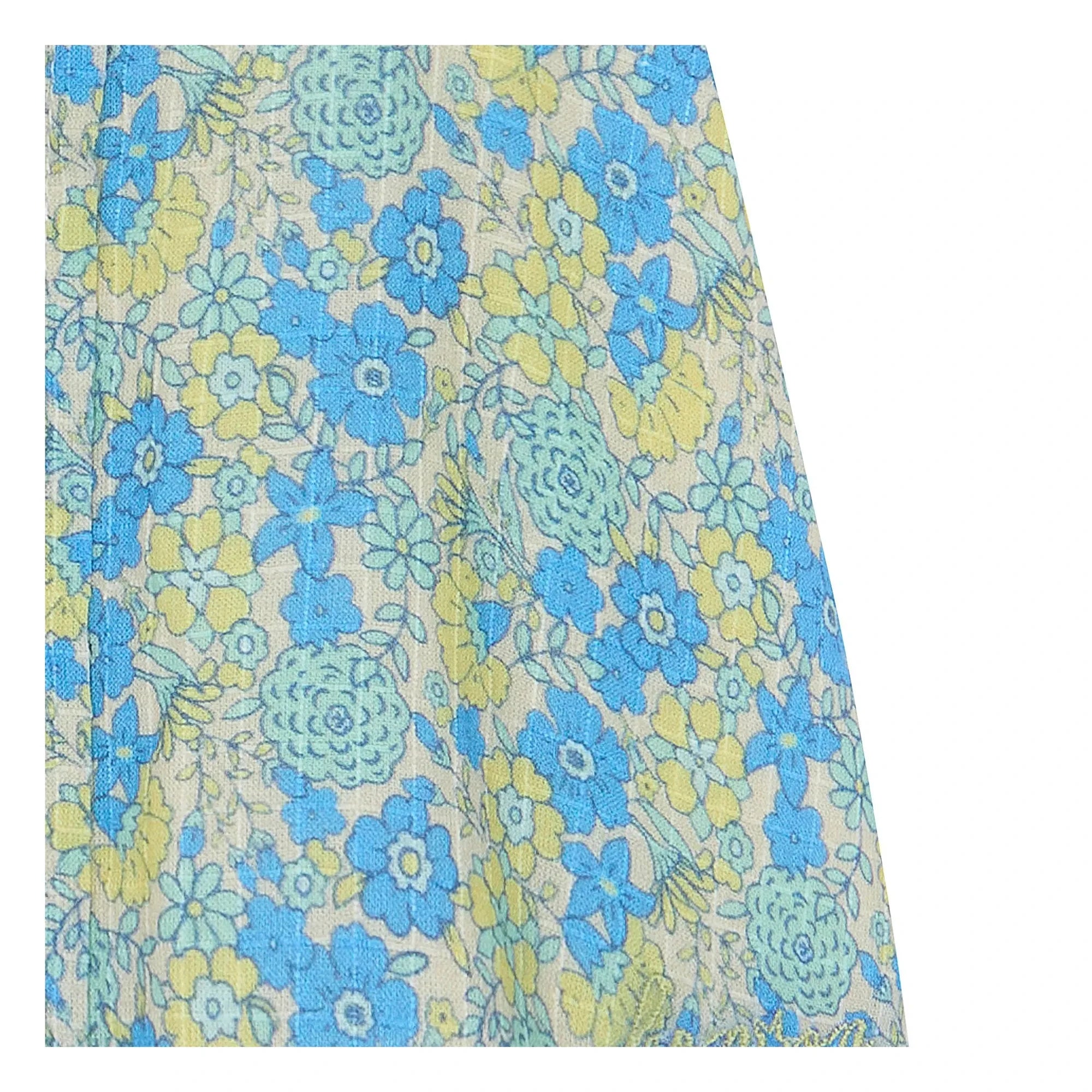 Bonton - Bluz Claudine Yaka Nancy Çiçekli | Mavi