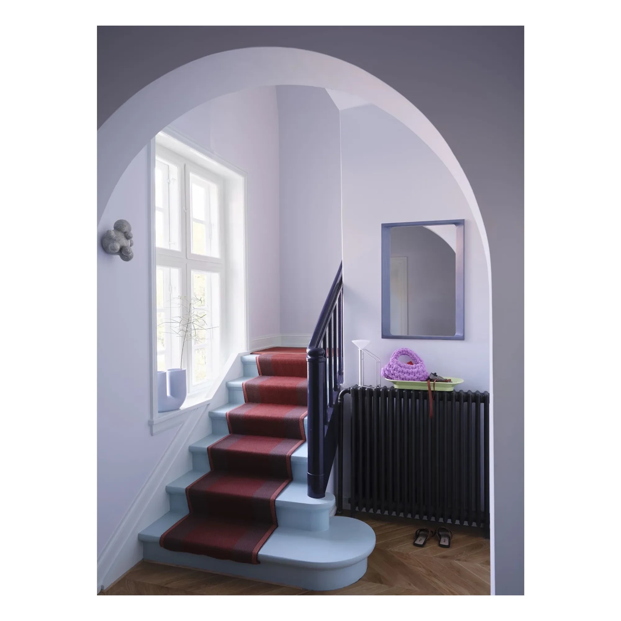 Muuto - Gebogener Spiegel, Rhys Kupfer | Flieder