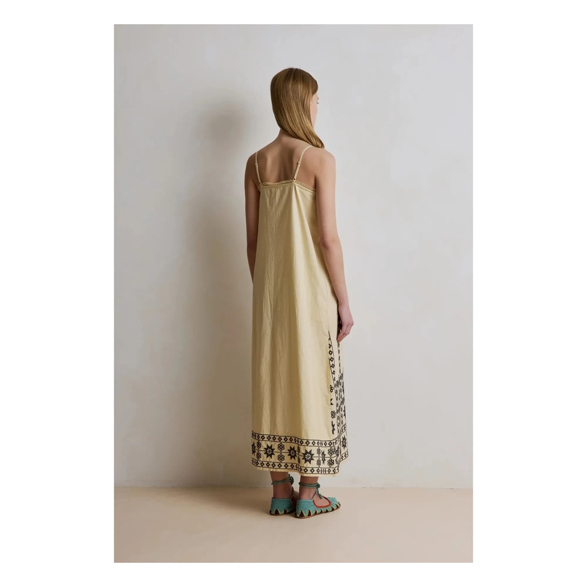 Hod - Constance Pamuk Elbise | Champagne
