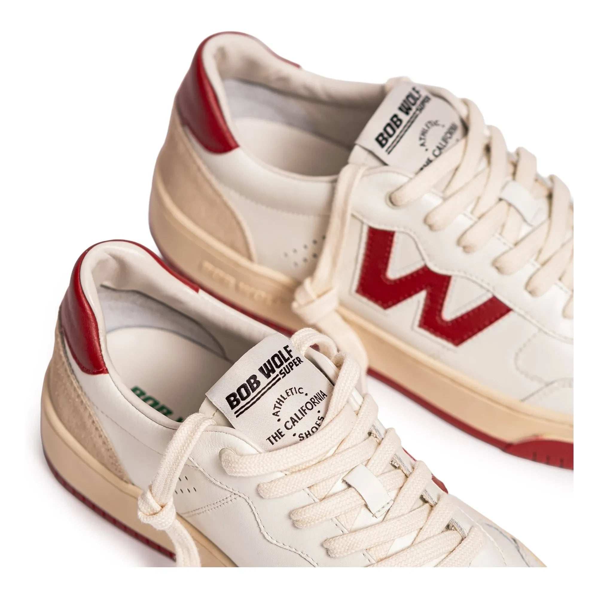 Bob Wolf - Legacy Leder- und Wildleder-Sneaker | Rot
