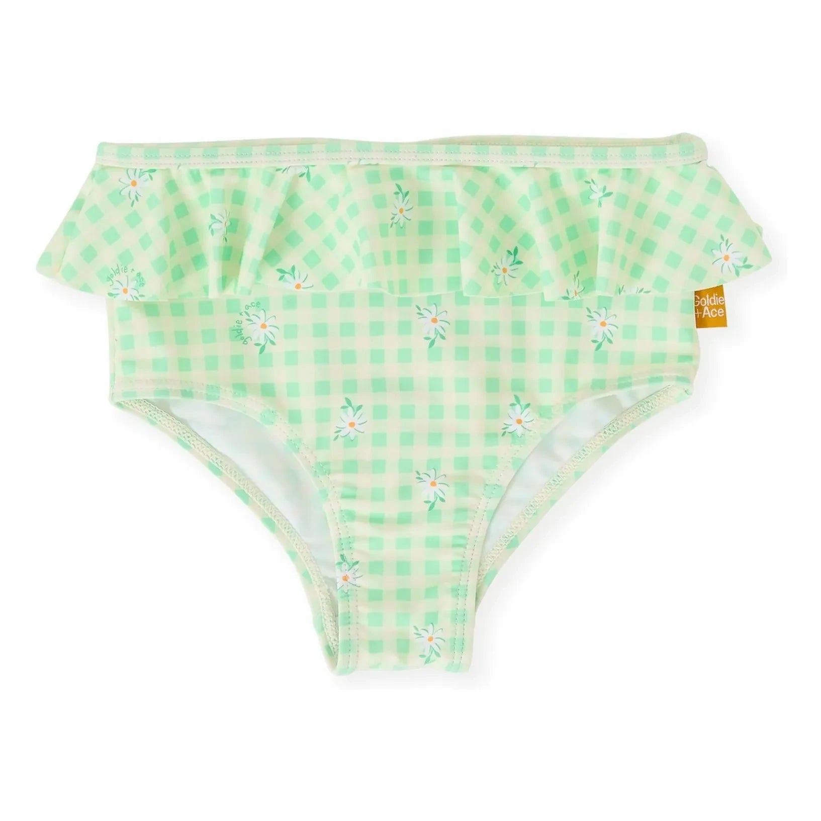 Goldie + Ace - Carreaux Fleurie Bath Brief | Green
