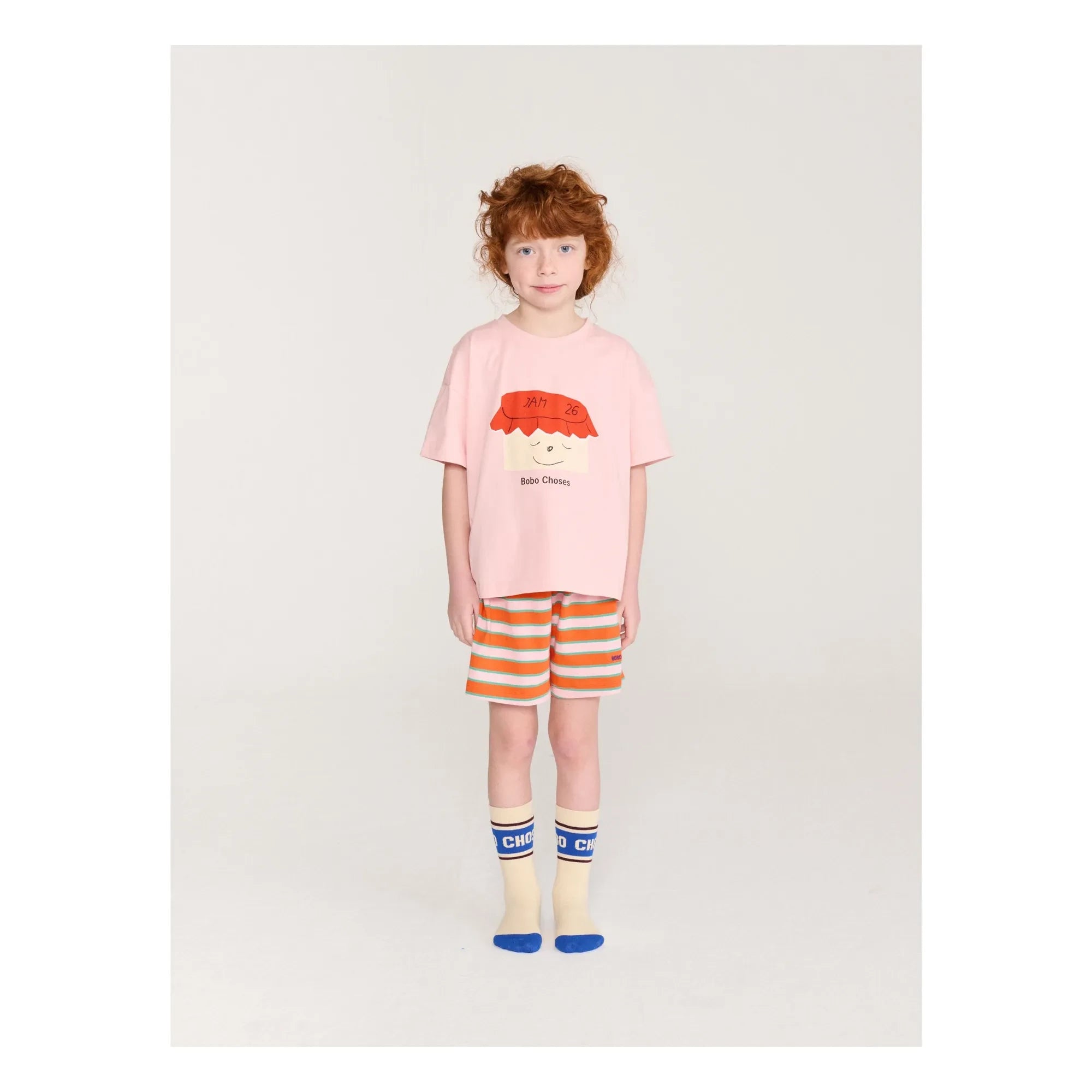 Bobo Choses - Marmelade 26 Bio-Baumwoll-T-Shirt und Shorts-Set | Rosa