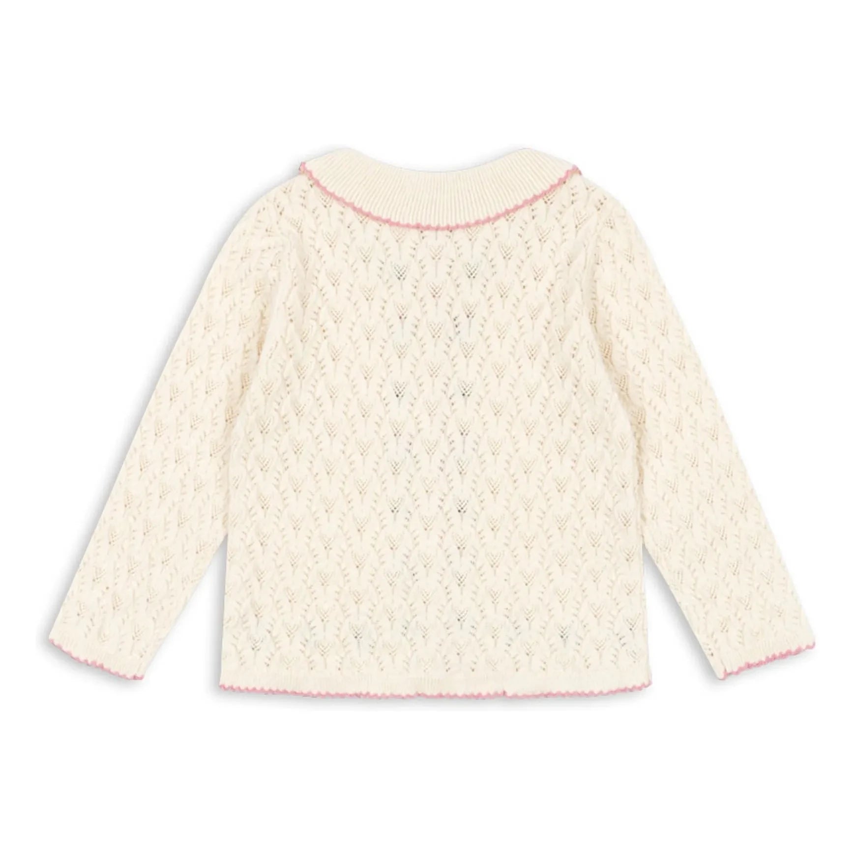 Konges Sløjd - Strickjacke Ajouré Rosier | Ecru