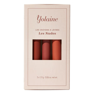 YOLAINE - Dudak Kalemleri - Nude Tonları - 3’lü Set
