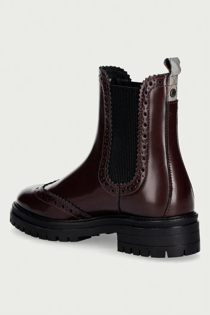 Barbour kadın deri Chelsea bot Fawne