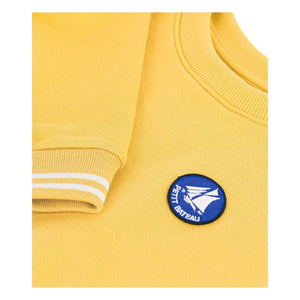 Petit Bateau - Organik pamuklu logolu sweatshirt | Sarı