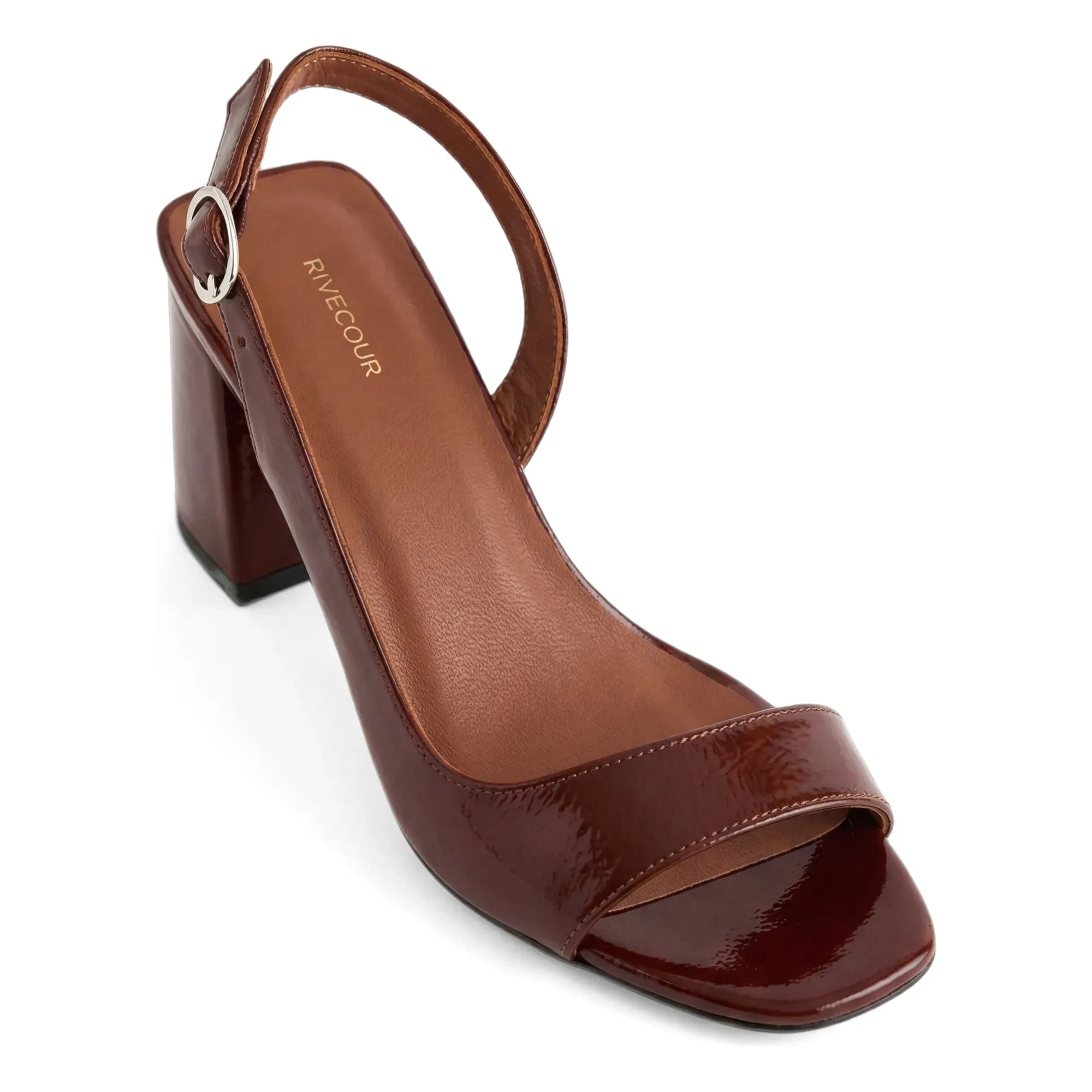 Rivecour - Sandale Nr. 674 Lackleder | Cognac