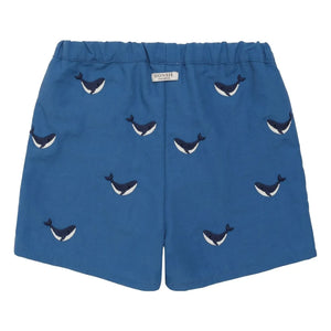 Donsje - Wangu Walhai-Shorts Recycelte Fasern | Blau