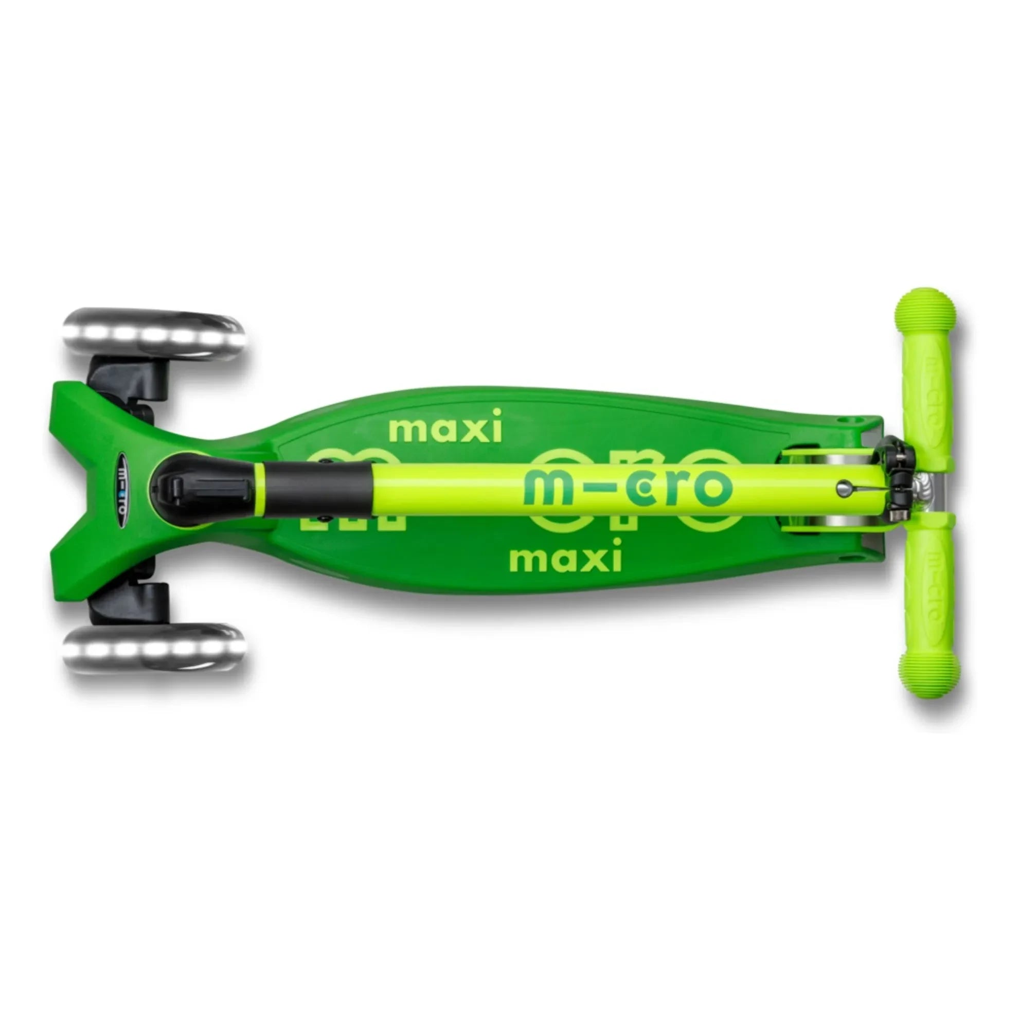 Micro - Maxi Faltbarer Neon LED Scooter | Grün