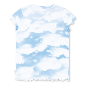 Konges Sløjd - Elli Cloudy Organik pamuklu T-shirt | Açık mavi