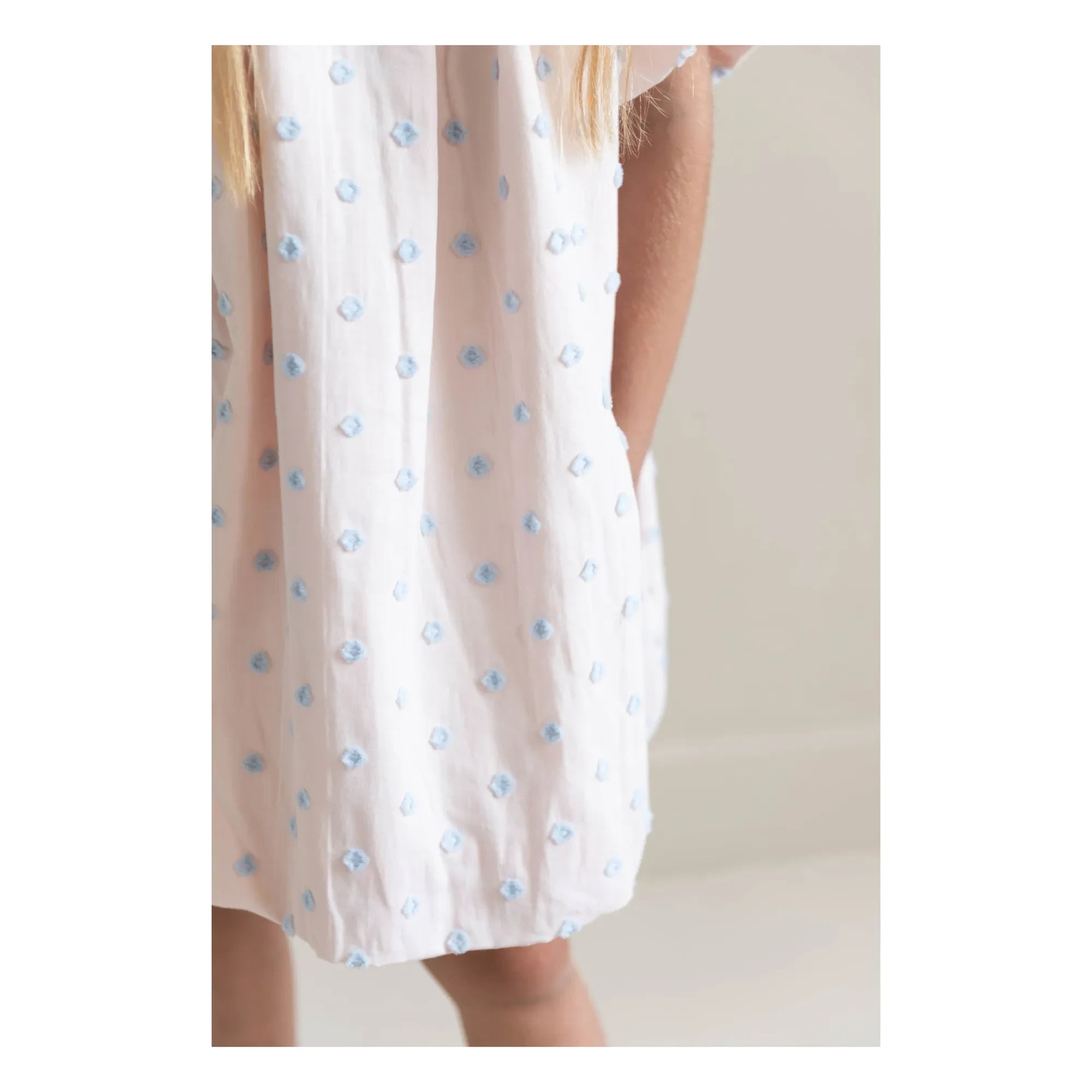 Jenest - Bella Pois Coton Bio Ballonkleid | Hellrosa