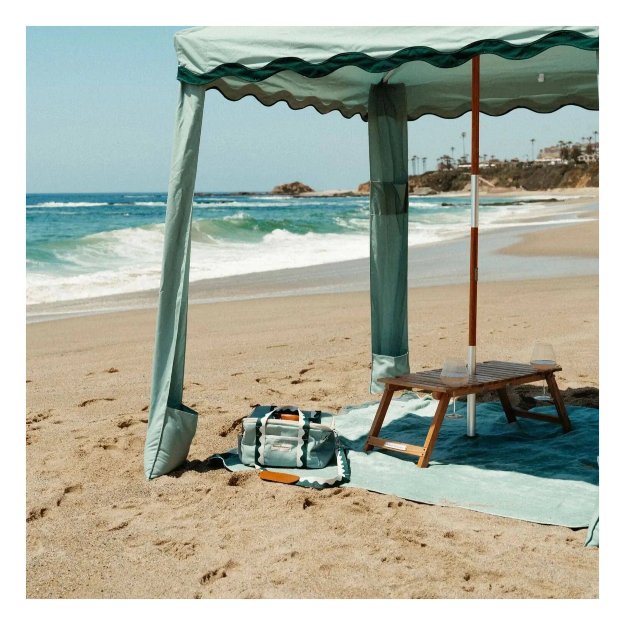 Business & Pleasure Co. - Perforated Beach Towel | Green