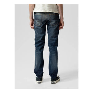 Nudie Jeans - Solid Ollie Lost Light Cotton Jeans | Pale Bluish Gray