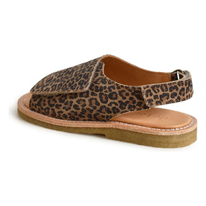 Du Loua - Du Veda Leoparden-Wildleder-Sandalen | Braun