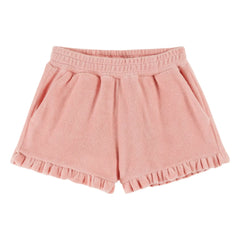 Emile et Ida - Terry Ruffle Shorts | Pale Pink