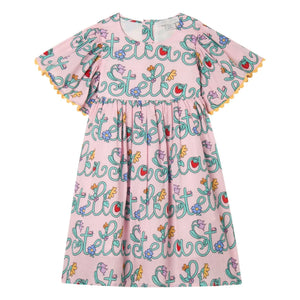 Stella McCartney Kids - Stella organik pamuklu elbise | Pembe