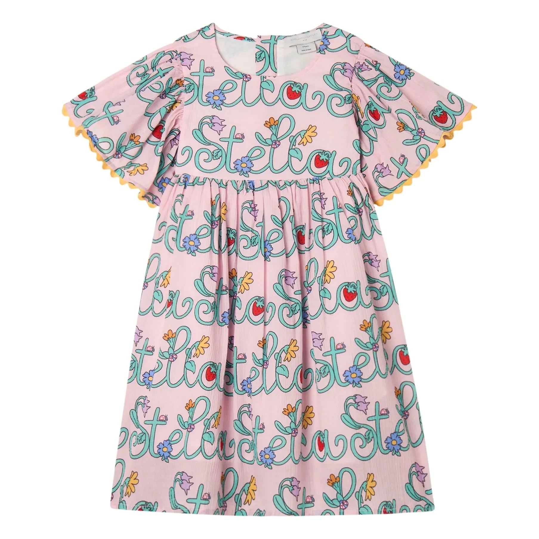 Stella McCartney Kids - Stella organik pamuklu elbise | Pembe