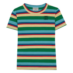 The Campamento - Striped Rib T-Shirt | Blue