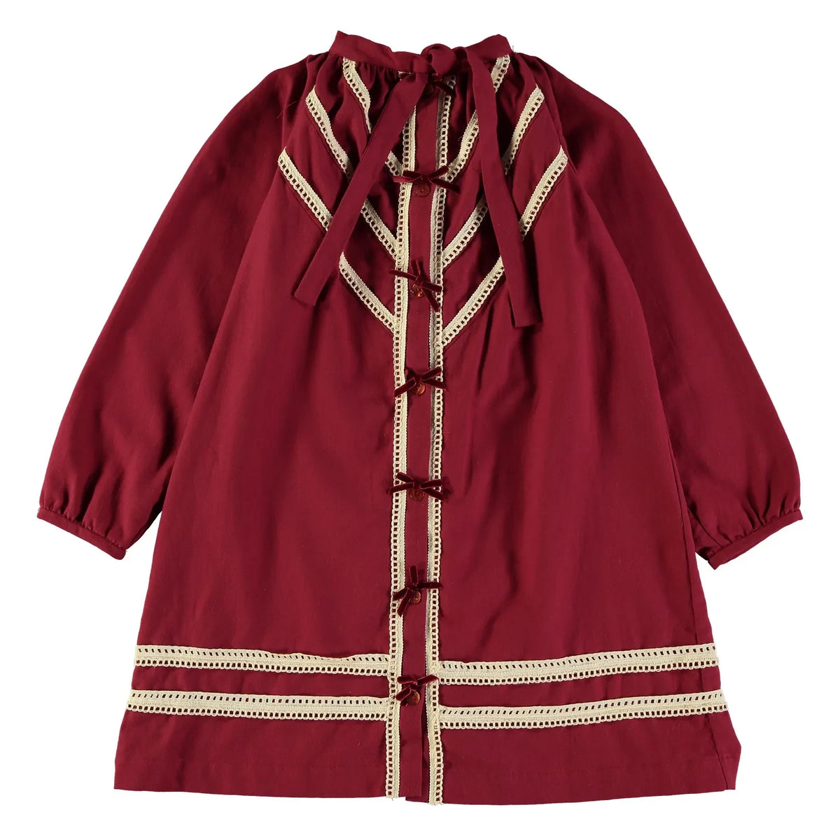 Risu Risu - Venice Dress, Organic Cotton | Burgundy